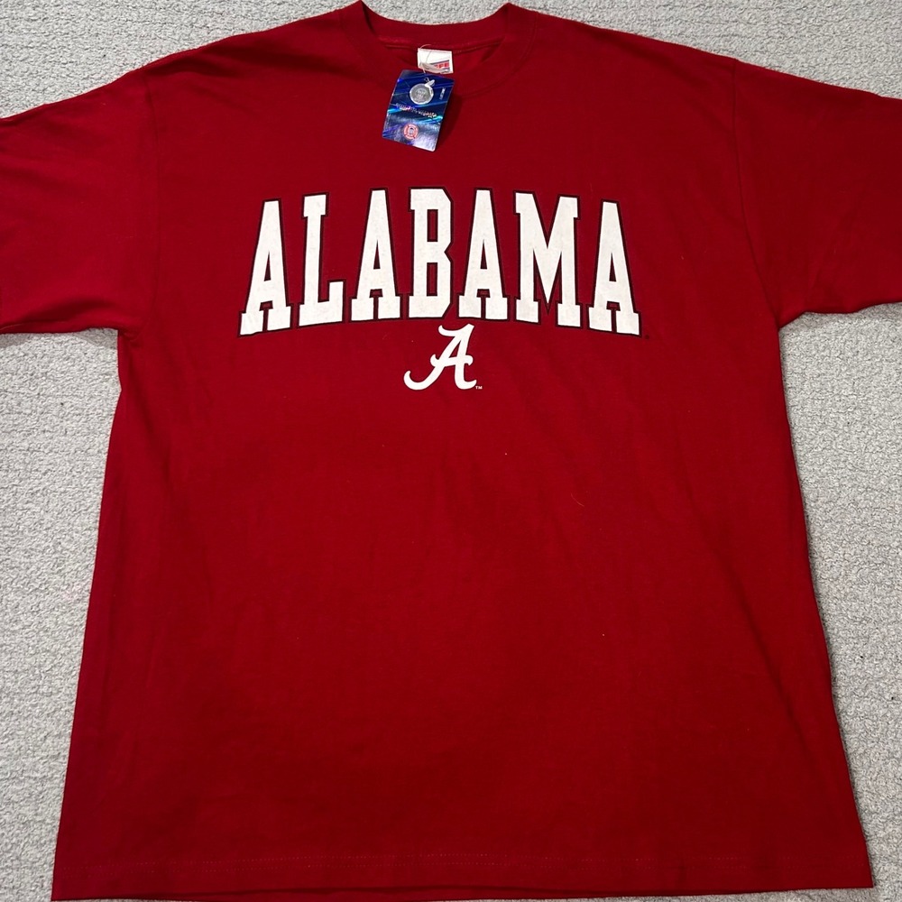 Soffe Alabama Crimson Tide T-Shirt XL Red Deadstock Vintage Gameday Retro